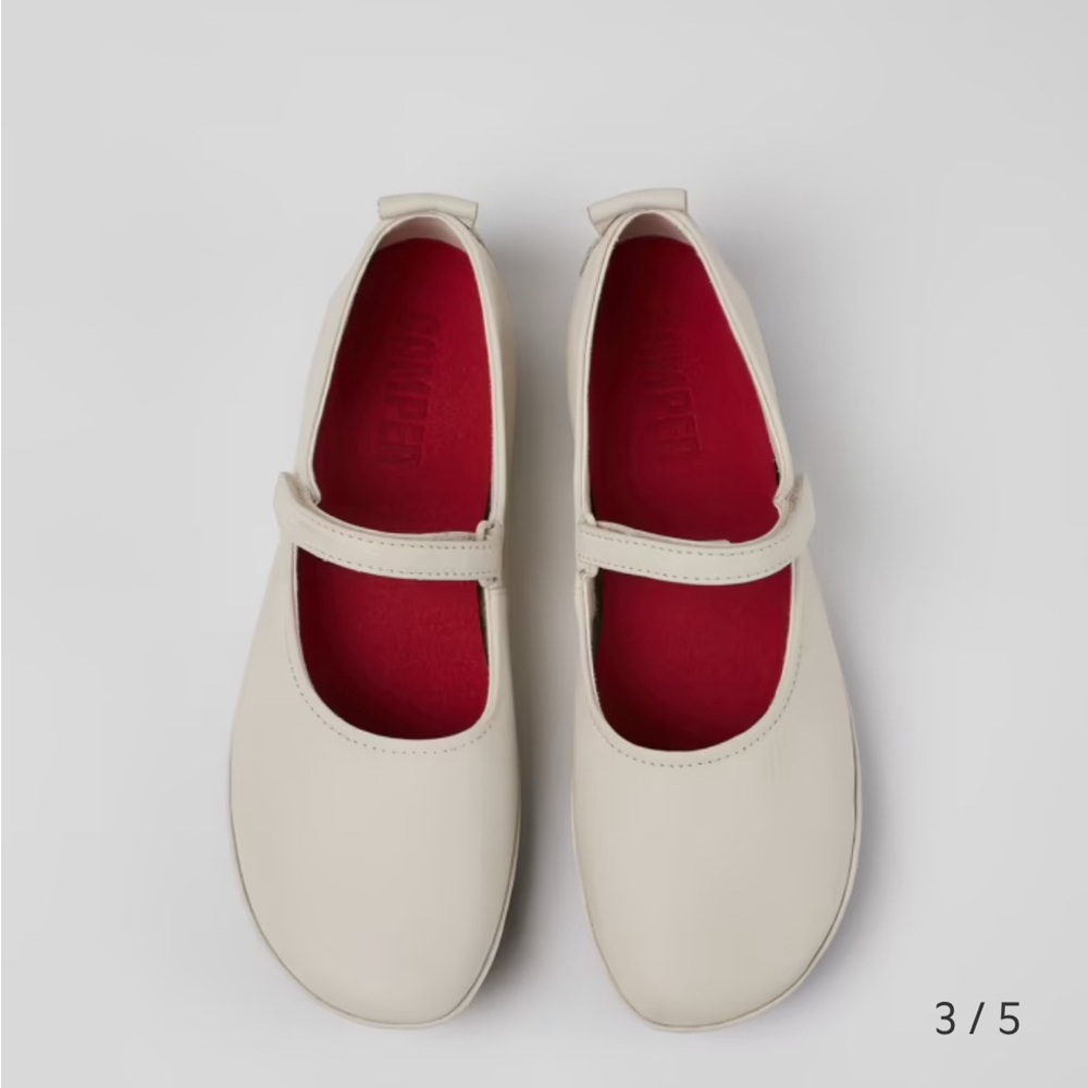 Camper White Ballet Flat